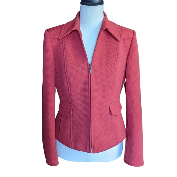 Talbots Jackets & Blazers - Talbots Quilted Red Jacket/Blazer Size 4